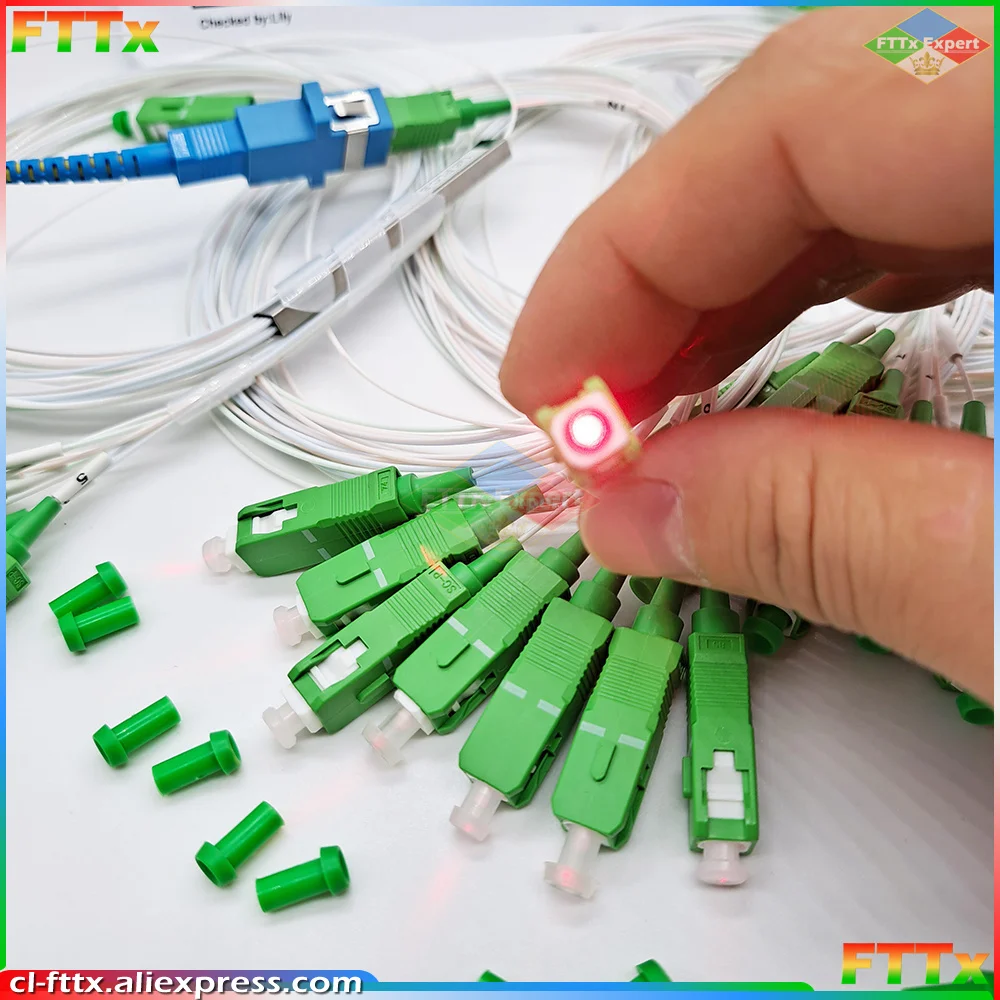 고품질 5/10 개/몫 분배기 1X2 1X4 1X8 1X16 1X32 PLC SC/APC 광섬유 단일 모드 0.9mm G657A1 LSZH 1m PVC