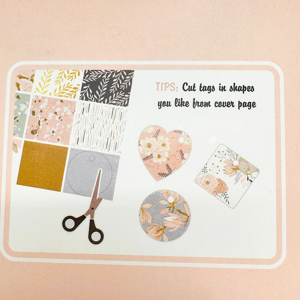 Creative Path 6 Zoll Scrapbooking-Dekorpapier mit Herbstblumenmuster, Journaling-Hintergrundpapier für Origami, DIY-Kartenherstellung – Detail 10