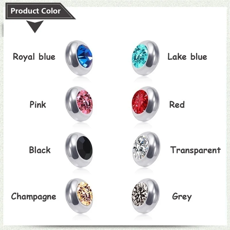 Magnetic Slimming Magnet Earring 1Pair for Women Men Weight Loss Rhinestone Stainless Steel Ear Studs Health Non Pierced Jewelry