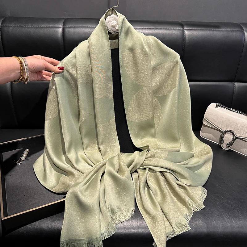 2025 Latest Muslim Fashion Ladies Print Hijab Tencel cotton Gauze scarf Elegance Sun Protection Shawl Decoration Wrap Headscarf