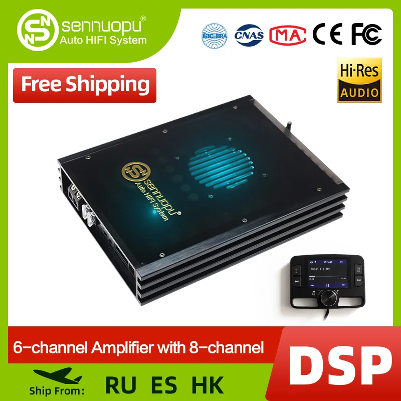 Sennuopu X680 8 Channels Dsp Automotive Sound For Car 4 Channel Amp Car