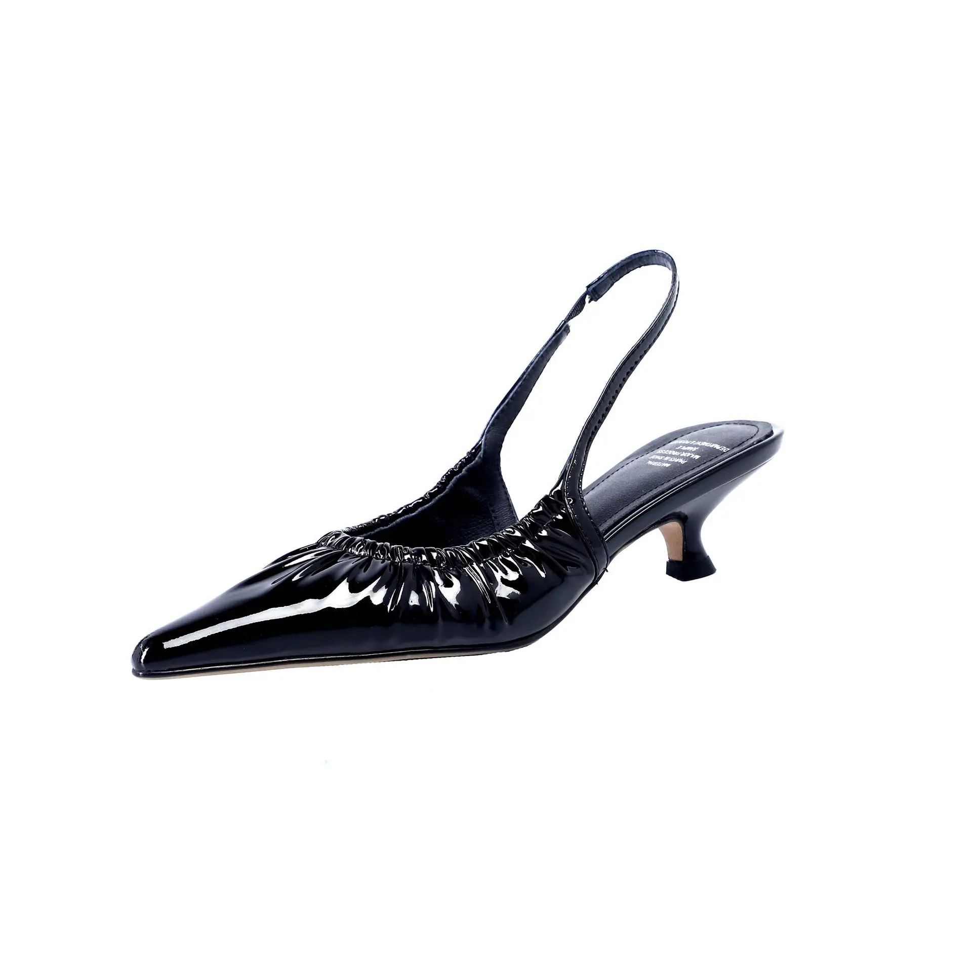 Baotou Mid Heel Back Air Sandals 2023 Spring New Pointed High Heels Women's Genuine Leather Slim Heels with Sexy Temperament