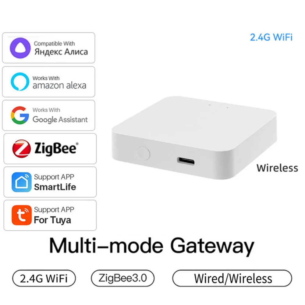 

С многорежимным режимом для шлюза ZigBee, совместимый хаб для шлюза с Bluetooth, беспроводной дистанционный контроллер для умного дома