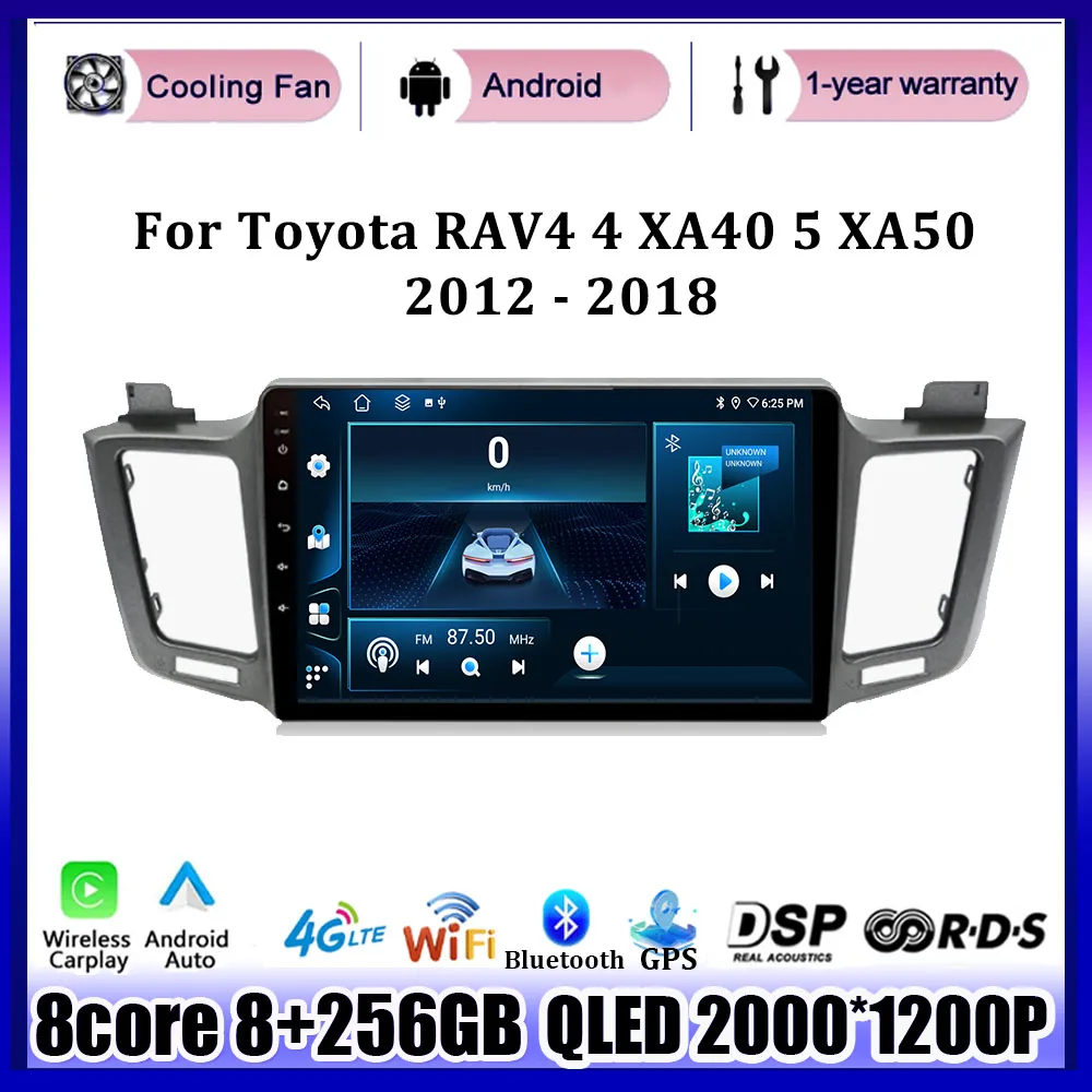 

Android 14 For Toyota RAV4 4 XA40 5 XA50 2012 - 2018 4G LTE All In One Car Radio Multimedia Video Player Intelligent System DVD