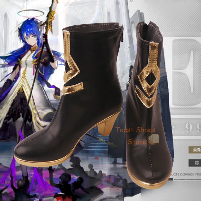 

Game Arknights Mostima Cosplay Boots Comic Anime Game for Con Halloween Cosplay Costume Prop Shoes Cool Sexy Style