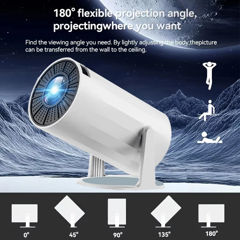 מקרן X8 - LED Full HD נייד נייד - מקרן נייד חכם, ניתן גם לשימוש בחוץ