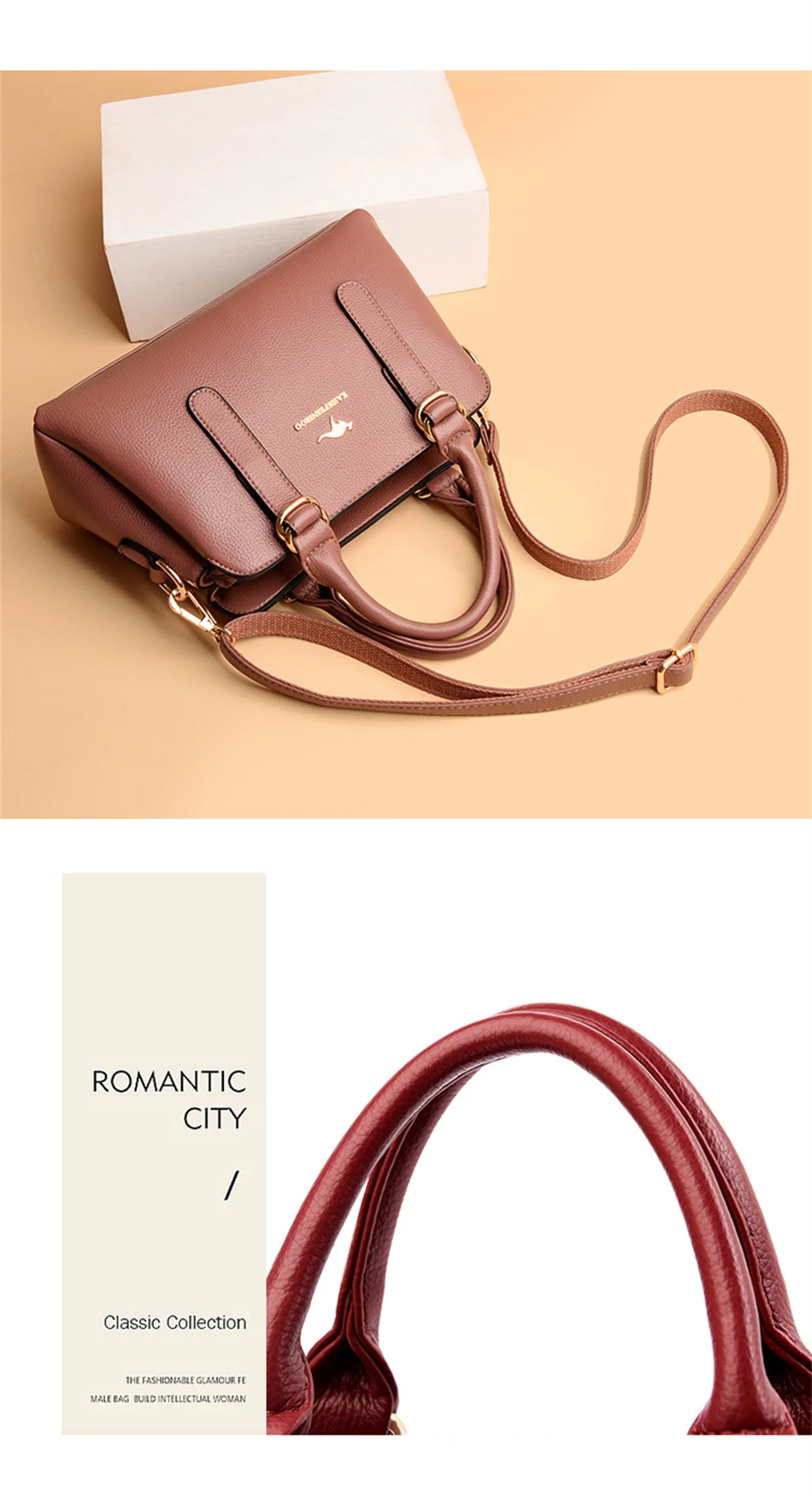 3 Layers New Women Handbags Purses High Quality Leather Female Bag Luxury Designer Shoulder Crossbody Tote Bags 2022 Trend Sac