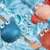 Baby Bath Toys Bathing Cute Swimming Duck Whale Pool Beach Classic Chain Clockwork Water Toy For Kids Water Playing Toys 4