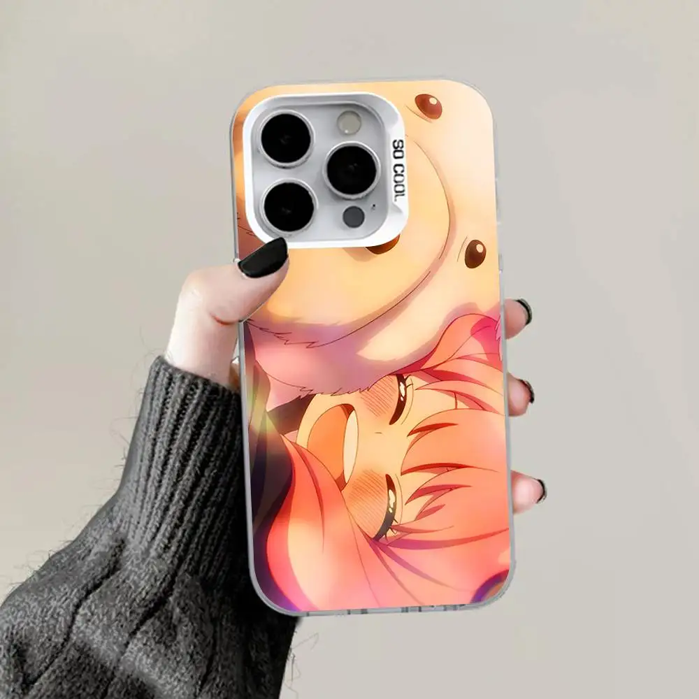 A-Anya Chic Gray White Matte Anti-Fall Phone Case with Hard Bumper Design