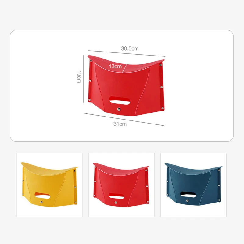 Plastic Portable Folding Stool Outdoor Chairs Portable Stool For Camping Storage Storage Folding Chair