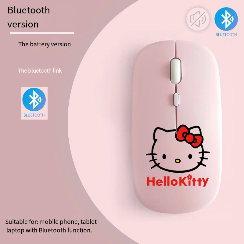 thumbnail image 1 of Figura de anime Sanrio Cinnamoroll Hello Kitty Kuromi Mouse, inalámbrica, Bluetooth, modo dual, duradera, resistente al desgaste, regalo de Navidad, 1 of 5