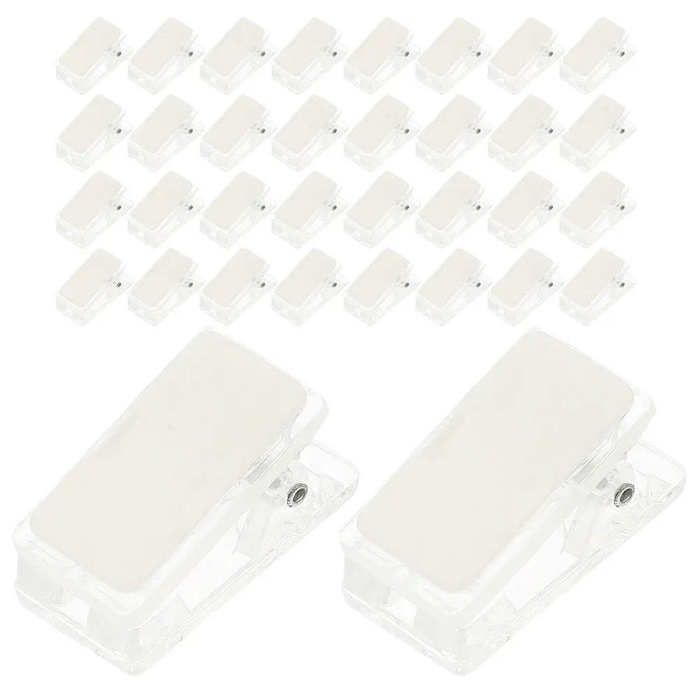 35Pcs 사진 포스터용 투명 벽 클립 스프링 디자인 태피스트리 퀼트 스크랩북 배지 이름 카드 사무실 홈