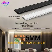 5mm Slim Magnetic Track Light System Rail Spotlight Surface Mounted Track Lighting Led Ceiling Lights Linear Magnet Lamps 1