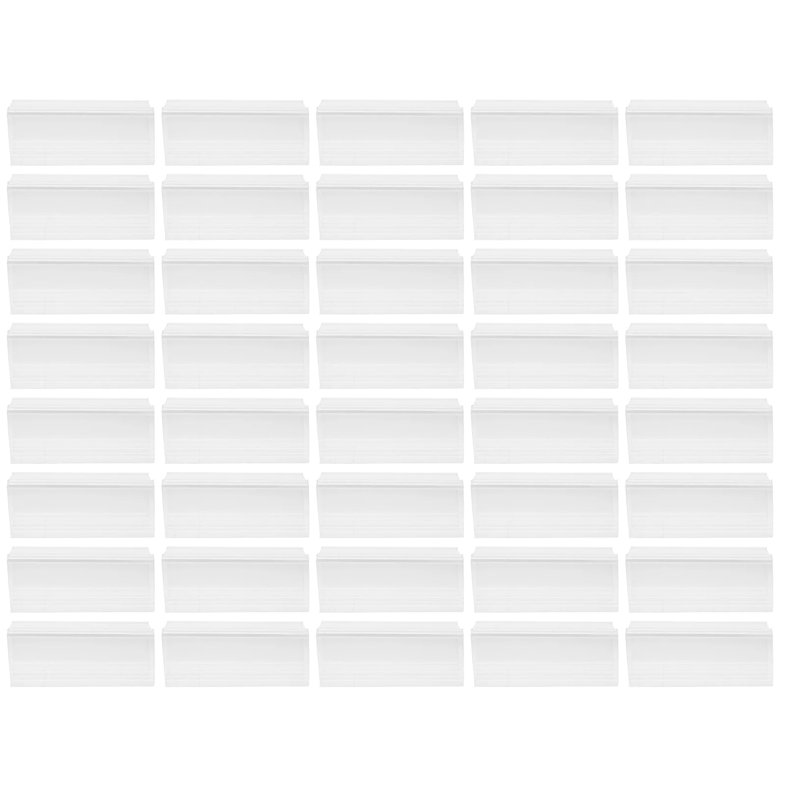 

40 Pcs Display Shelves Labels Price Tag Supermarket Holder Retail Acrylic Plastic Stand
