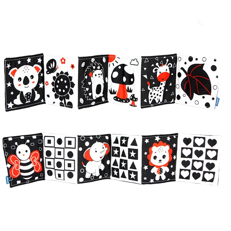 

Black And White Baby Toys 0 12 Months Education Developing Crib Toy Baby Bed Bumper Hanging Crib Early Learning Toys For Babies