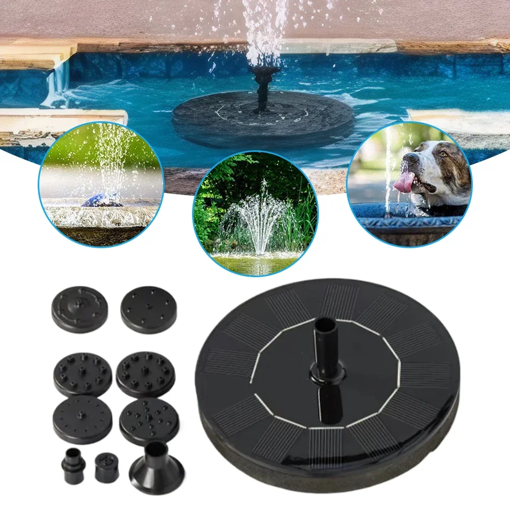 Solar Fountain Pump 1.2W Solar Powered Water Fountain Pump For Bird Bath Garden Pond Pool Outdoor
