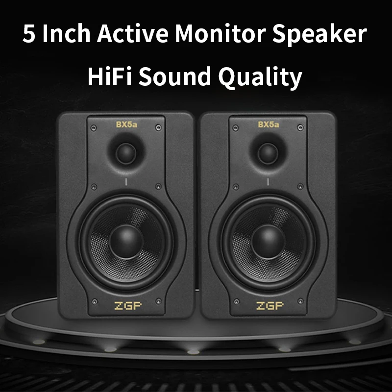 

5 Inch Speaker HiFi Audio Wooden Speaker Active dual Function Monitoring Bookshelf Surround Home Theater High Fidelity Speaker