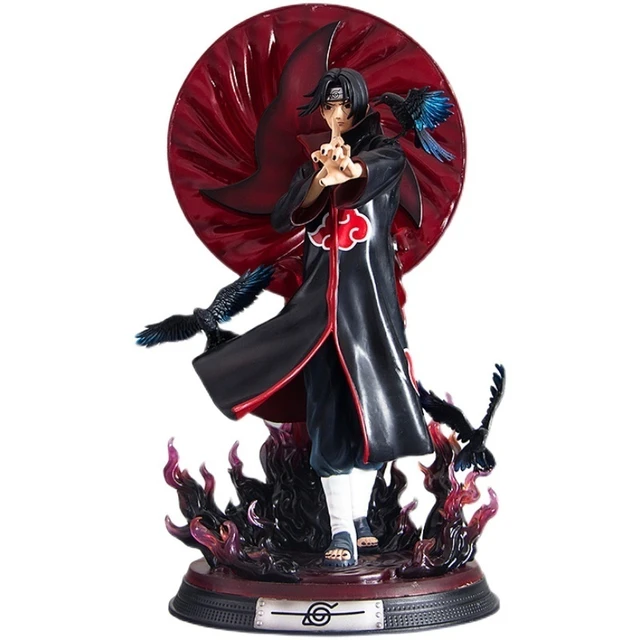 Figurine Naruto Shippuden GK Akatsuki Uchiha Itachi, 43cm, figurine  d'action, Anime, jouets pour enfants, scène d'illusion de corbeau, peut  briller, cadeau - AliExpress