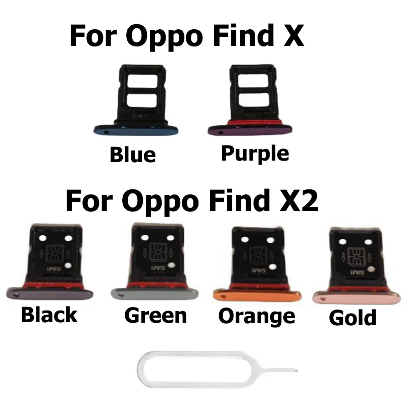

For Oppo Find X X2 SIM Card Tray SIM Slot Socket Micro SD Holder Adapter Replacement