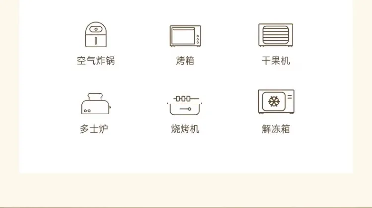 Description Picture 6 of item220V Kesun Air Fryer Oven Toaster Combo Multifunctional Large Capacity Convection Oven with Viewing Window for Home Baking AD