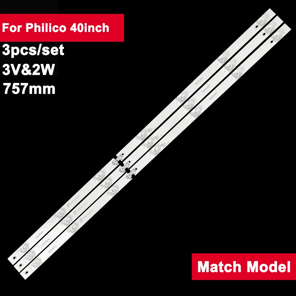 

TV LED Backlight Strip For Philico 40inch JL.D40071330-002AS-M_V02 LB-C400U17-E5F-S-G71-JF PTV40E60SN PTV40E60 PTV40G50 PTV40G50