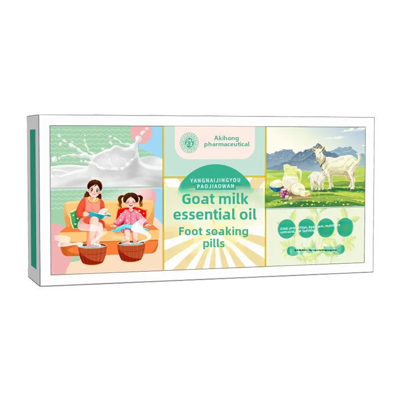 10pcs Goat's Milk Essential Oil Foot Pills Instant Bath Pills Household Non-Boiling Bath Ball Foot Care Solution