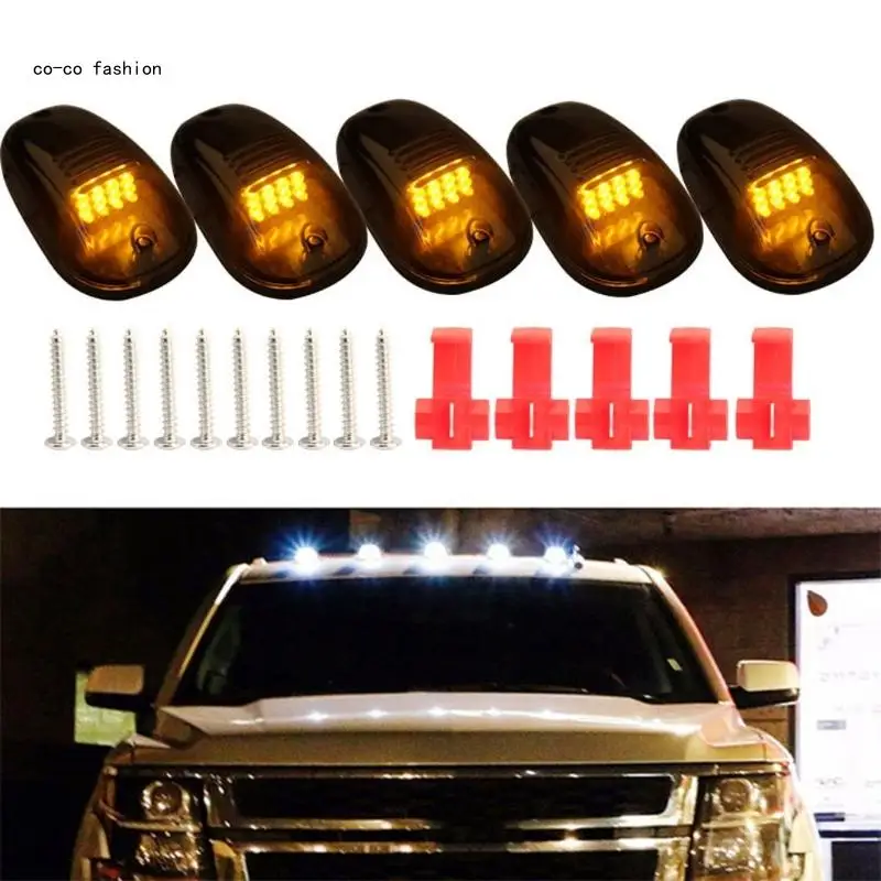 

517B Cab Marker Light Top Roof Running Lights 12LED Waterproof Warn Lamp For Car Lamp