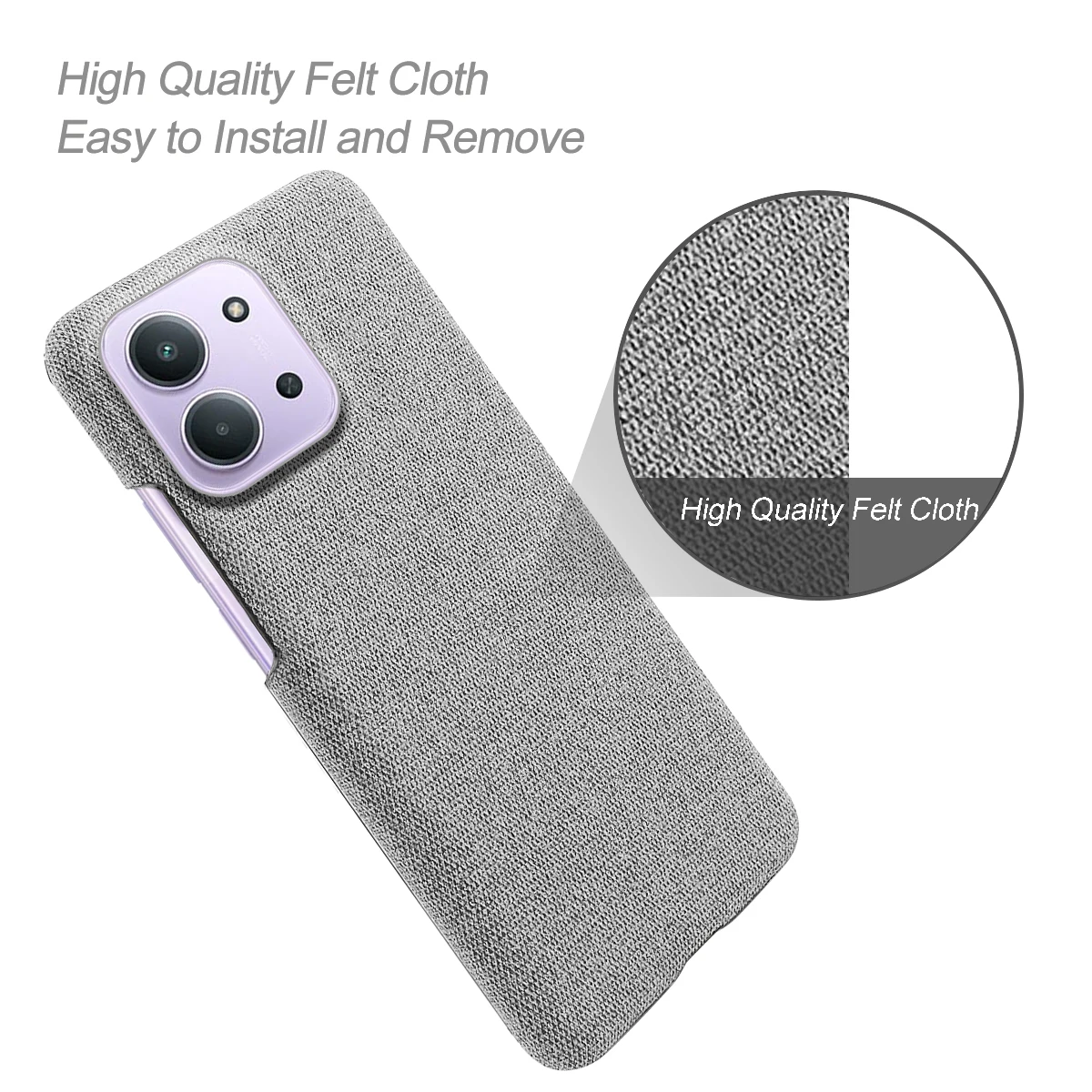 Shockproof Thin Fabric Phone Case - Comfortable Cover