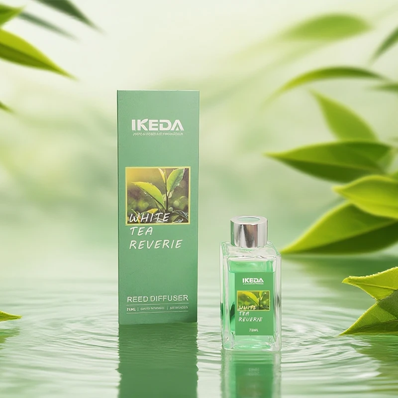 موزع روائح الزهور - ناشر رائحة الفانيليا مع أعواد عطر منزلي زيت أساسي لديكور رف الحمام