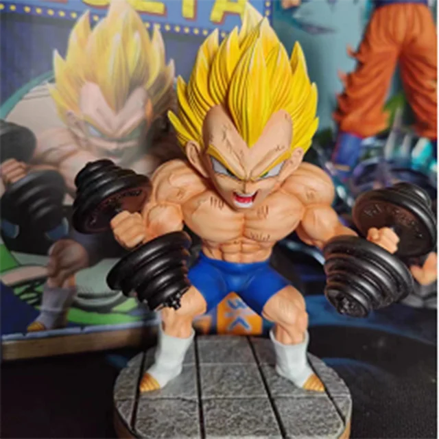 17cm Dragon Ball Z Figure Vegeta Muscle Fitness IV Action Anime Figurine PVC GK Collection Model Toys for Gifts 3