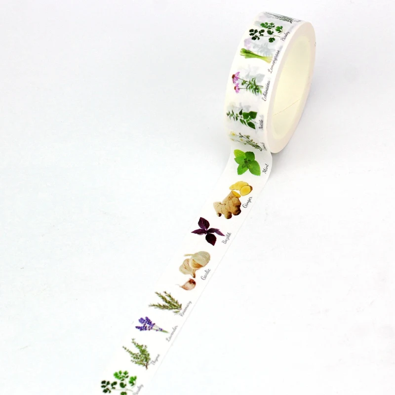 NEW 1PC 10M Decor pressed flowers Neutral leaf flowers Washi Tape Set for Scrapbooking Journaling Masking Tape Cute Stationery 4