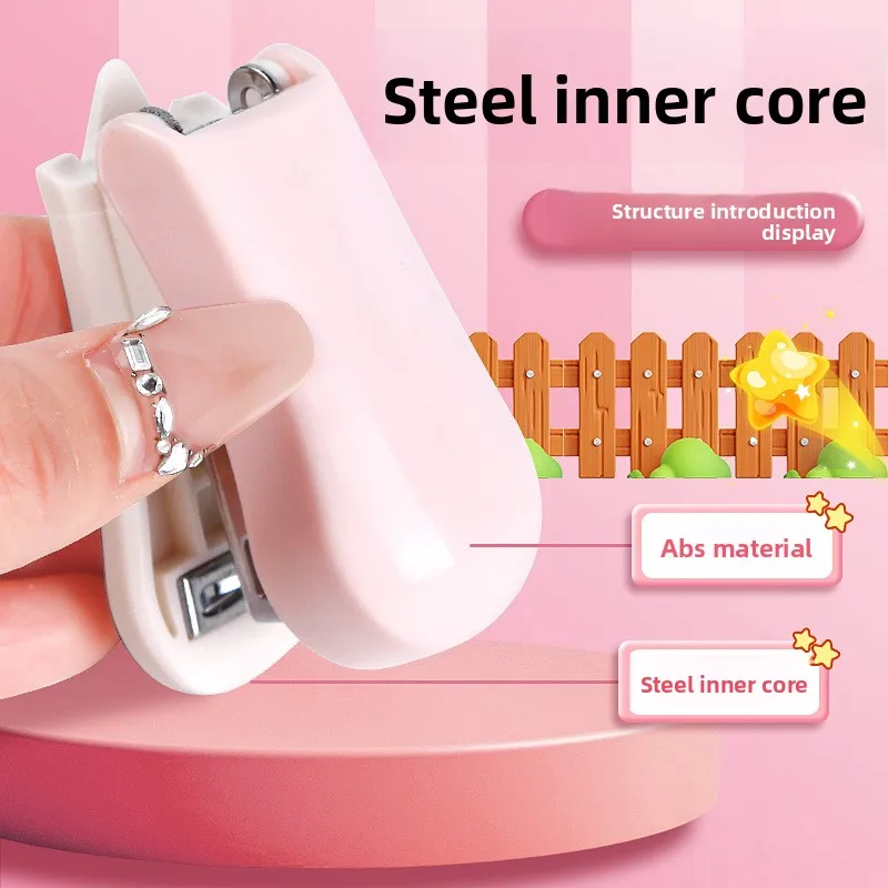 Cartoon Mini Stapler Portable Small Stapling Tool for Office Documents & School Homework Perfect Cute Stationery Gift Choice - 3