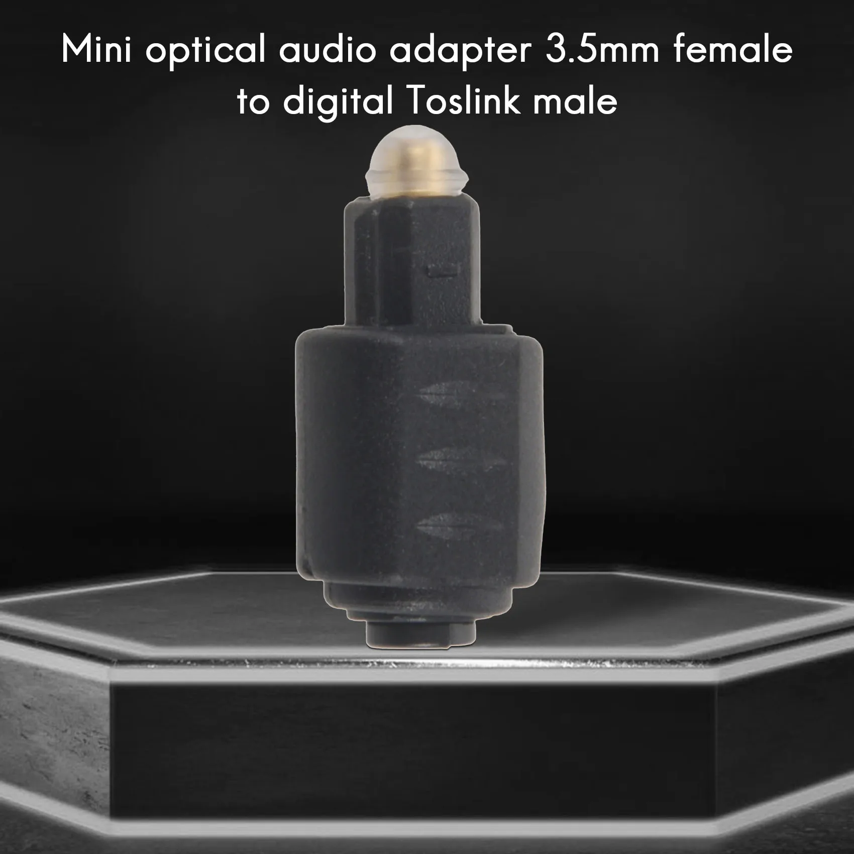 HIHI 미니 광 오디오 어댑터 3.5MM 암 잭-증폭기용 디지털 Toslink 수 플러그