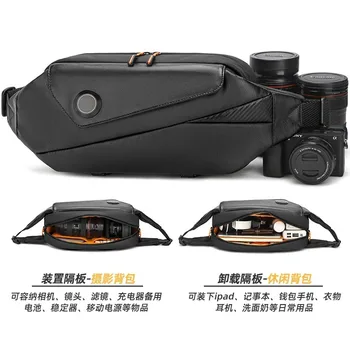 Borsa a tracolla per fotocamera, borsa per fotocamera con attacco per treppiede, custodia portatile multifunzione per dispositivi digitali