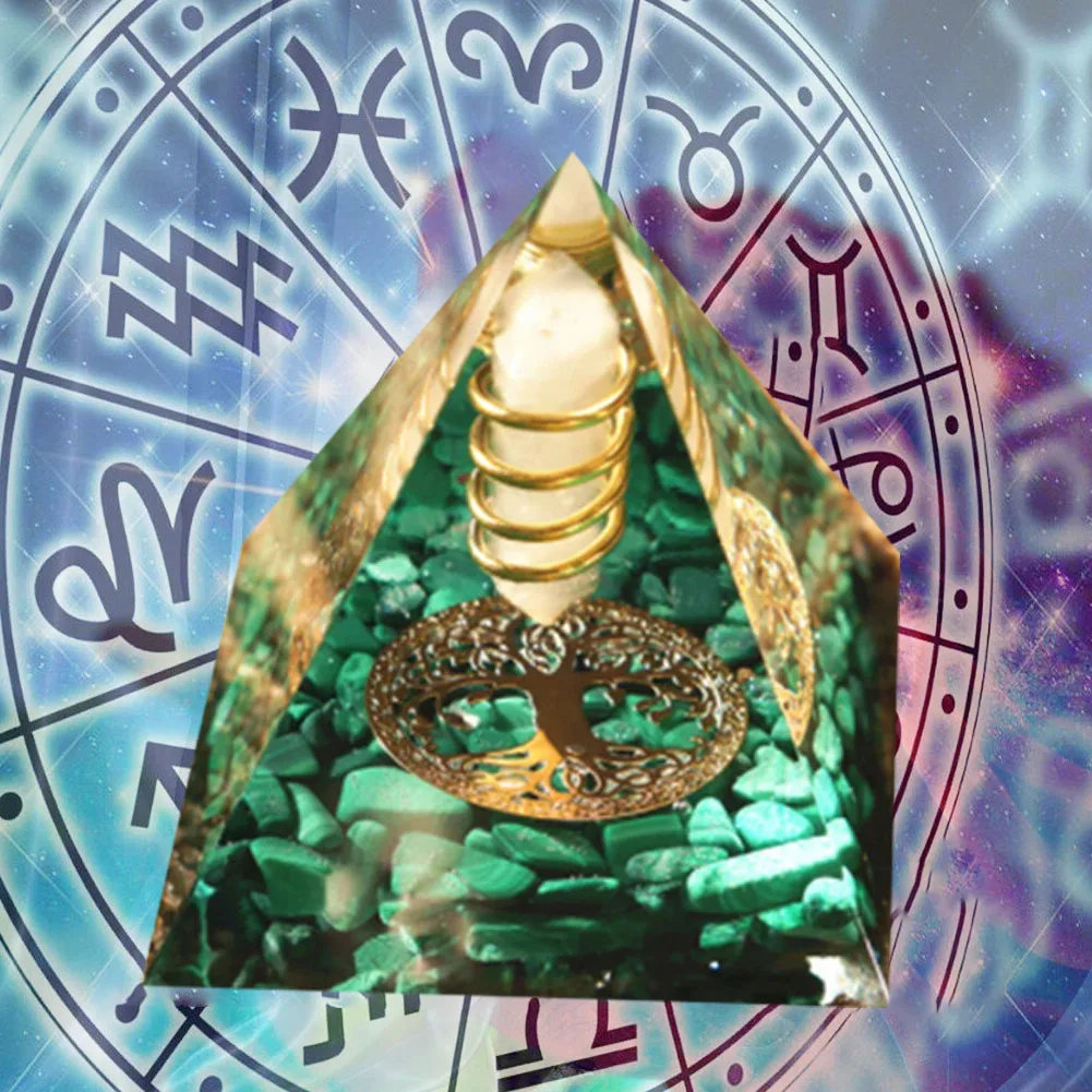Natural Crystal Energy Pyramids - Handmade EMF Protection Healing Stones for Yoga Meditation