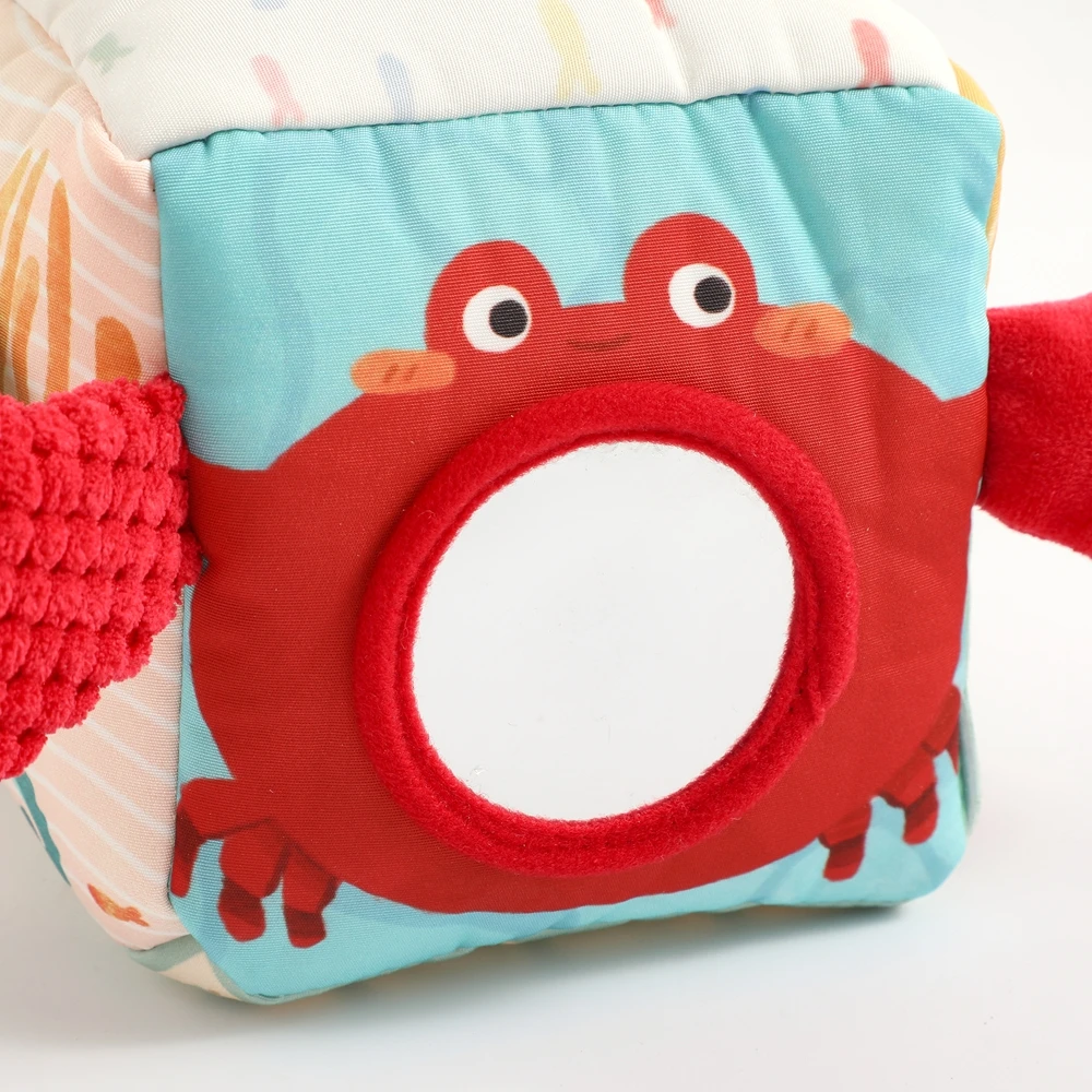 Baby Montessori Spielzeug Baumwolle Magie Tissue Box Finger Ausübung Beschäftigt Brettspiel Pädagogisches Spielzeug Weiche Rassel Spiel Ozean Tuch Buch – Detail 10