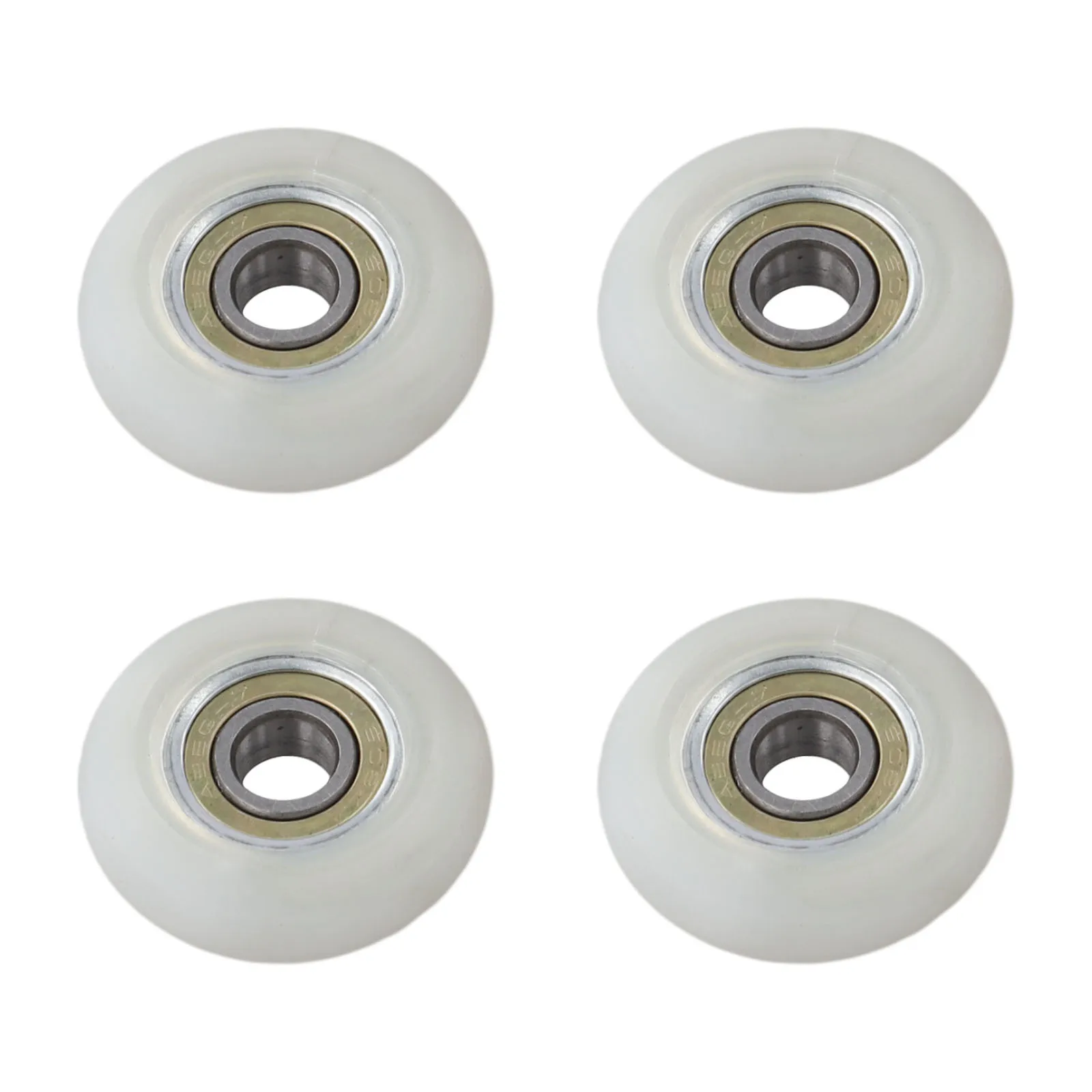 4PCS 34mm Rower Rollers 8x34 Rowing Machine Seat Wheel Rubber And Metal Bearing Pulleys 608 Shaft For Rowing Machine Accessories