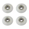 4PCS 34mm Rower Rollers 8x34 Rowing Machine Seat Wheel Rubber And Metal Bearing Pulleys 608 Shaft For Rowing Machine Accessories