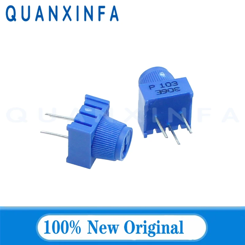 3386P 3386P-1-103 104 500 ohm 500R 1K 2K 5K 10K 20K 50K 100K 200K 500K 1M ohm Trimpot Trimmer Potentiometer 5PCS