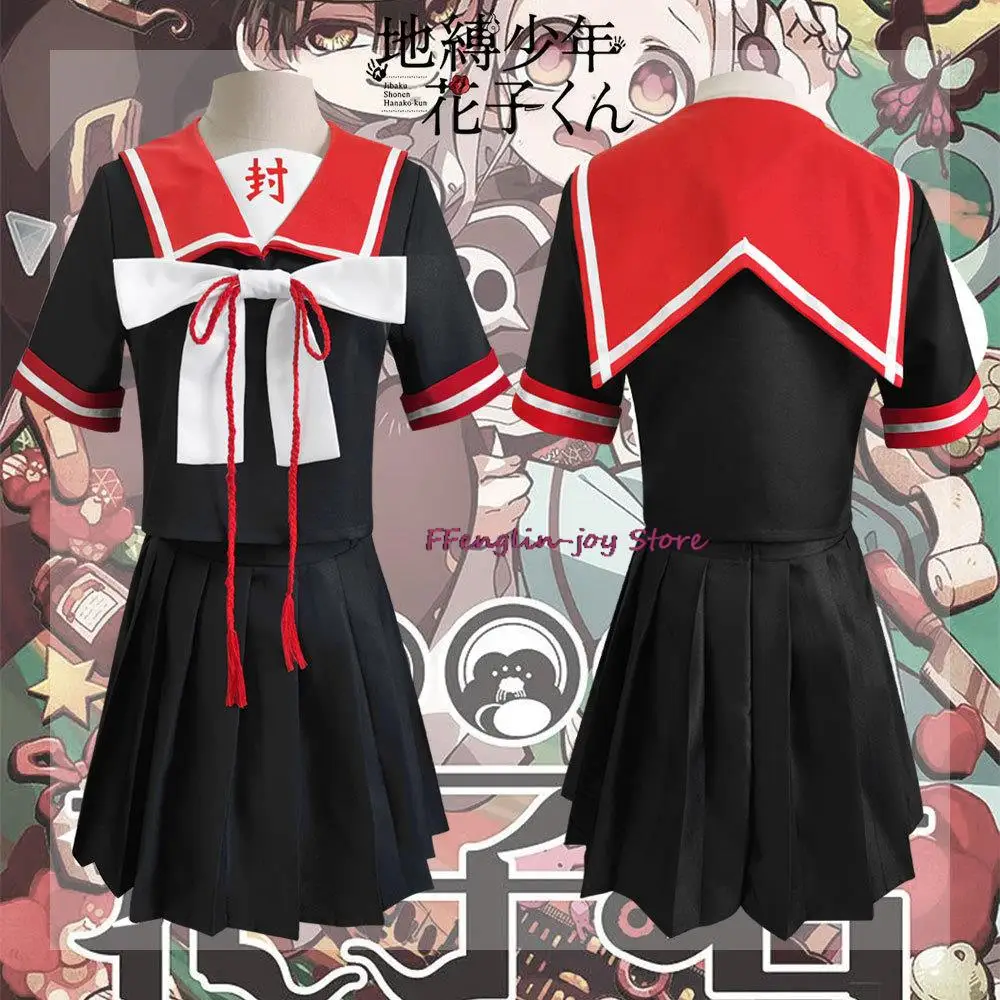 

Anime Toilet-bound Hanako-kun Yugi Amane Cosplay Costume Top Skirt School Sailor JK Uniform Hallowen Carnival Party Suit