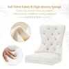 Dining Chairs Set of 2, Luxury Velvet Tufted Legs & Nailhead Trim, Back Lion Head Pull Ring & Rhomboid Pattern, Kitchen Chair 6