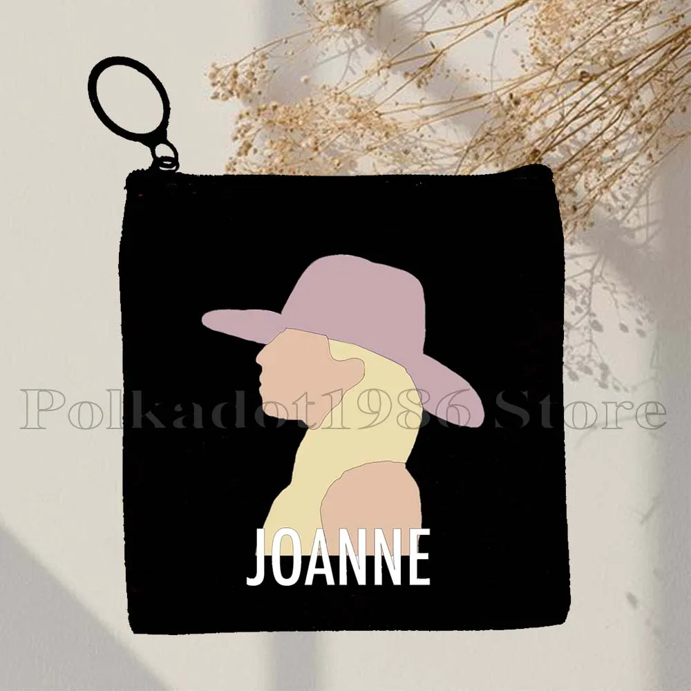 Lady Gaga Monsters Free Woman Singer ENIGMA Lips Joanne Freak Out Gifts Canvas Coin Purse Bag Key Storage Card Bag Wallet Pouch