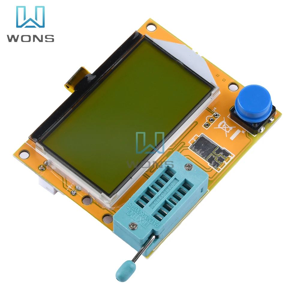 LCD Screen Multimeter Transistor Tester LCR-T4 Mega328 M328 Meter Backlight Diode Triode Capacitance ESR Meter MOS/PNP/NPN L/C/R 2
