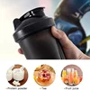 400ml Portable Plastic Drink Cup Shaker Bottles Sport Water Cups Whey Protein Powder Mixer Bottle Fitness Gym Shaker Outdoor 3