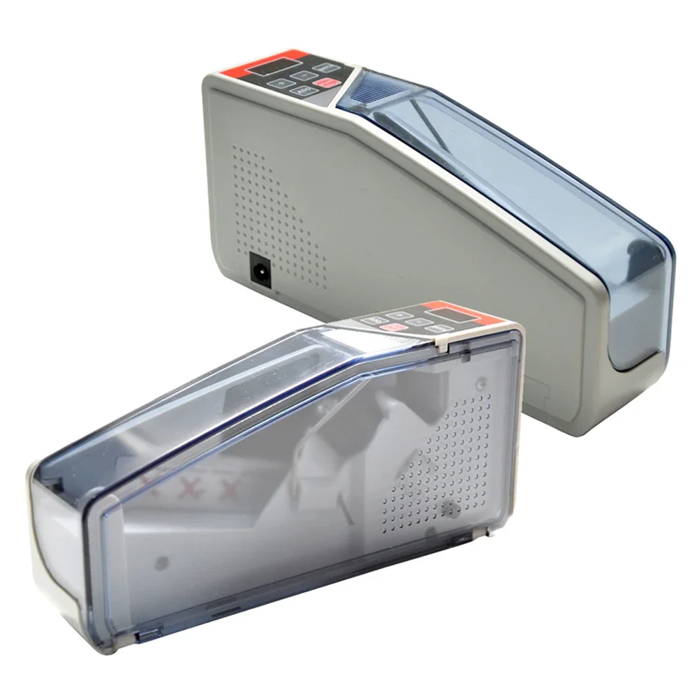 Portable Handy Money Counter Worldwide Bill Cash Banknote Counter LED Display Financial w Leather Storage Bag 600pc/min 999Max