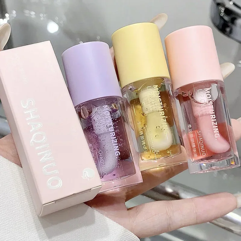 Lip Gloss Lip Oil Transparent Water Gloss Jasmine Lemon Green Lip Oil