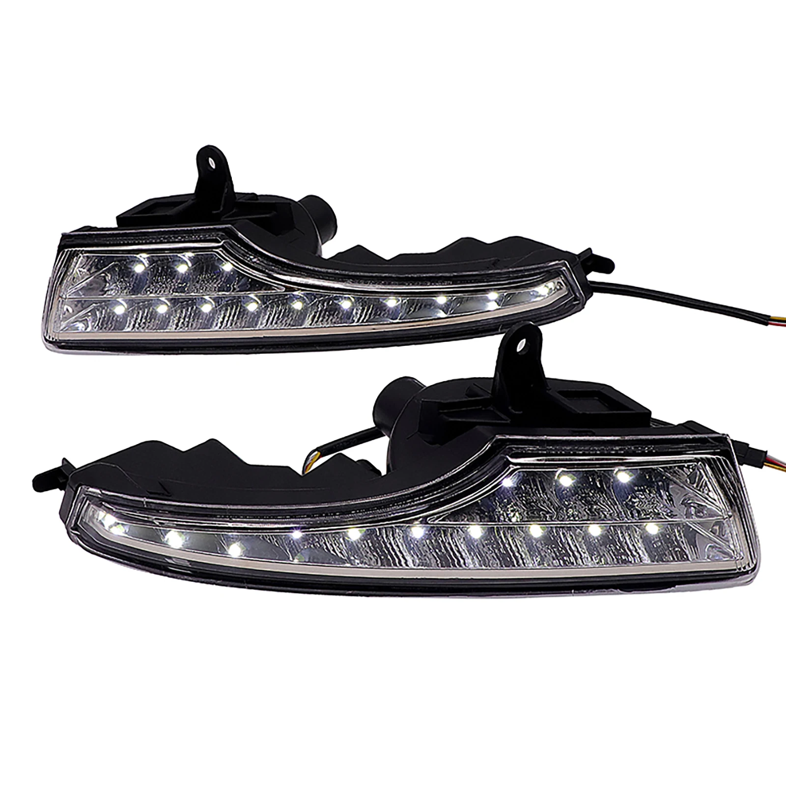 

Three Color Streamer Mode LED Daytime Running Light DRL With Turn Signal Fog Lamp Cover For Nissan Teana 2013 2014 2015 2016