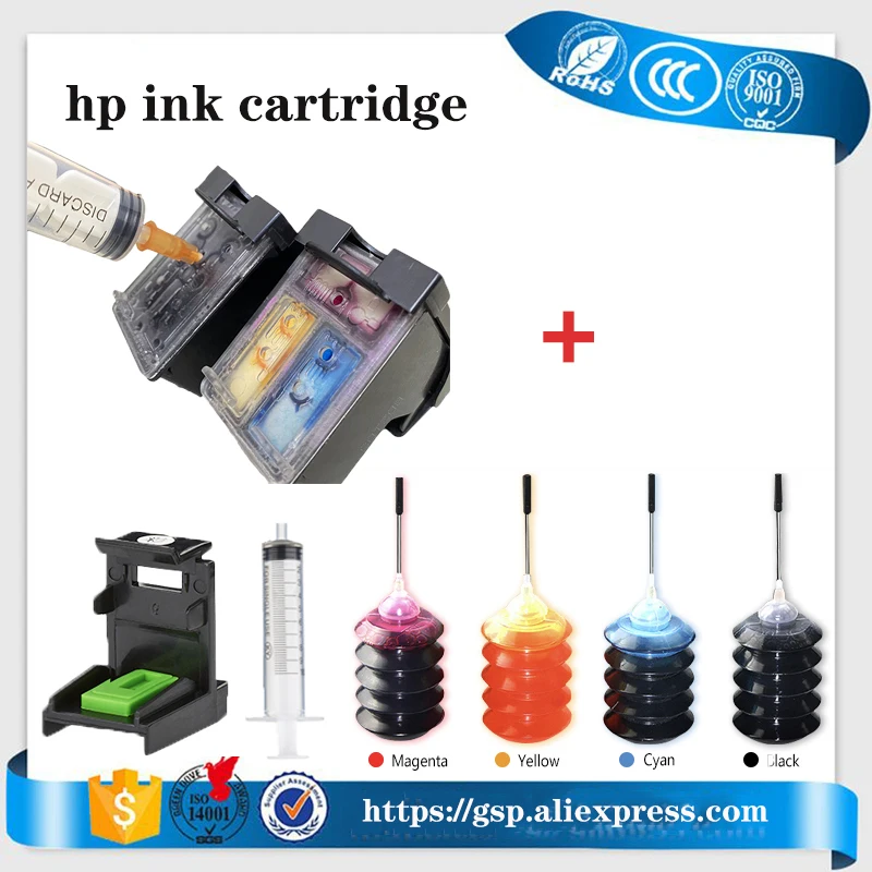 Vilaxh 21 22 21Xl 22Xl Cartuccia Di Inchiostro Della Ricarica Di Ricambio Per Hp21 Deskjet 3915 3920 F380 F2180 F2280 F4100 F4180 F2100 F2200 F300