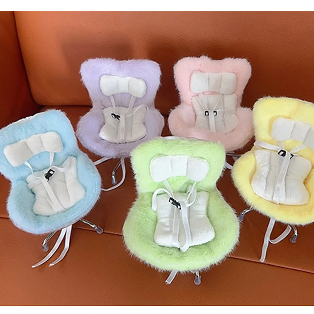 Kawaii Doll Plush Seat For Car Doll Safety Seat Car Air Aromatreatment Decoration Accessories  Suit for All Dolls Wihtin 17cm