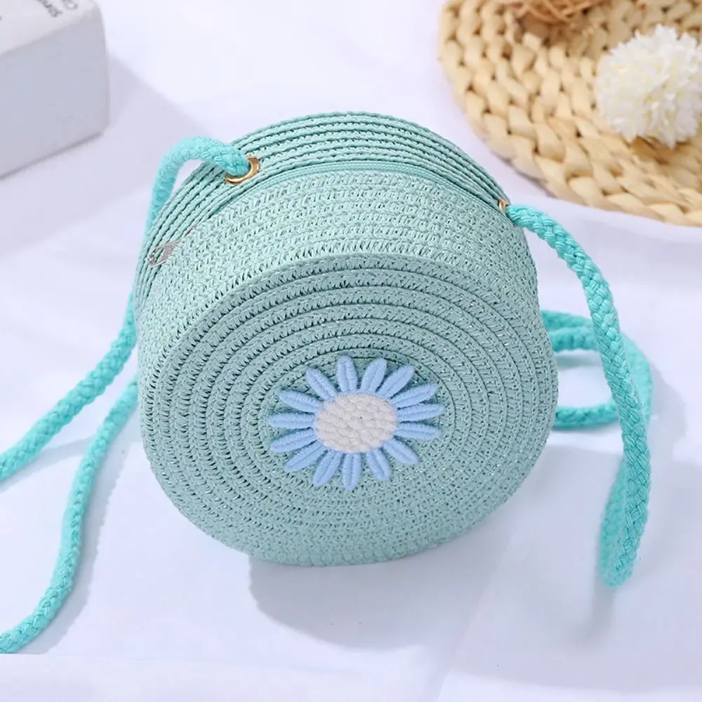 Fashion Woven Straw Bag Fashion Handmade Straw Handbag Summer Beach Bag For Women Girls Gift Shoulder Bag Handbag